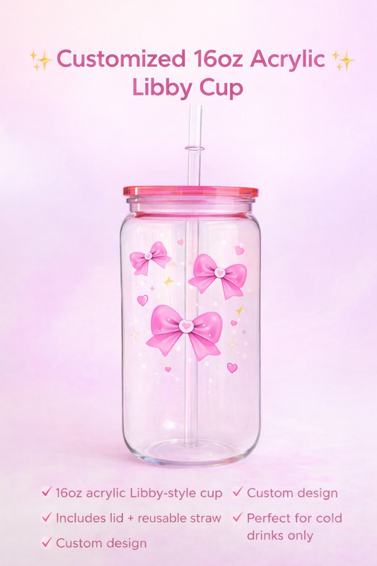 Customized 16oz Acrylic Libbey Cup