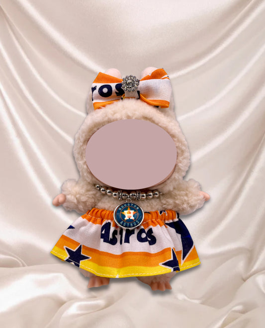 Handmade Monster Doll Plushie Keychain Baseball Team Clothing Set