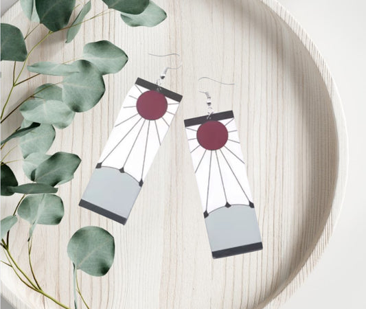 Anime Hanafuda Design Earrings