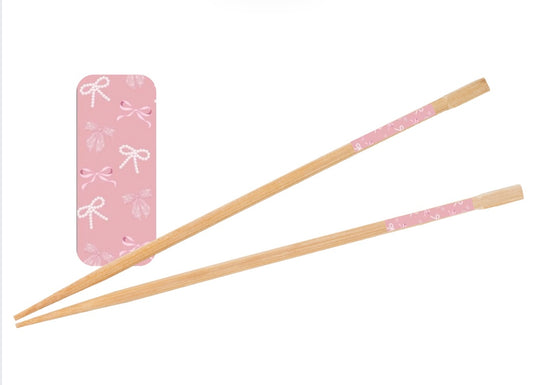 Bows Wooden Bamboo Chopsticks