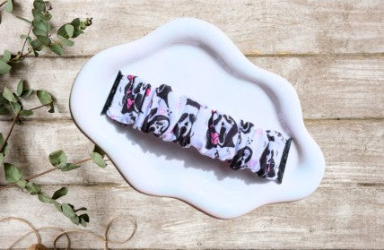Scary Ghost Movie Fabric Scrunchie Smart Watch Wristband